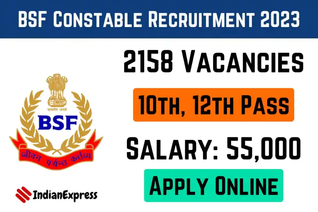 BSF Constable Recruitment 2023