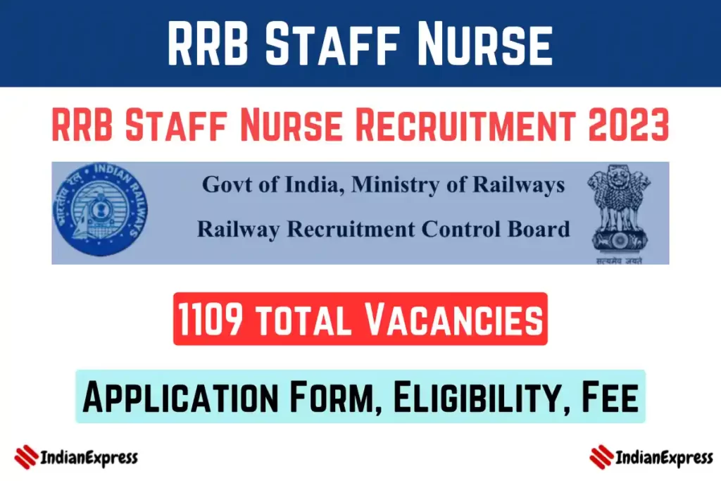 RRB Staff Nurse Recruitment 2023