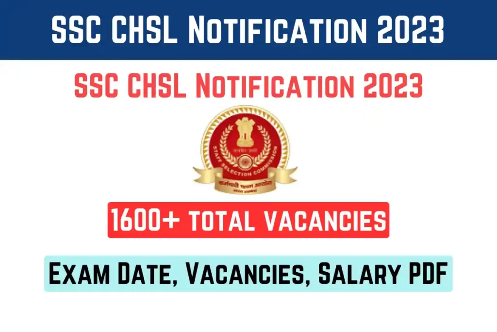 SSC CHSL Notification 2023