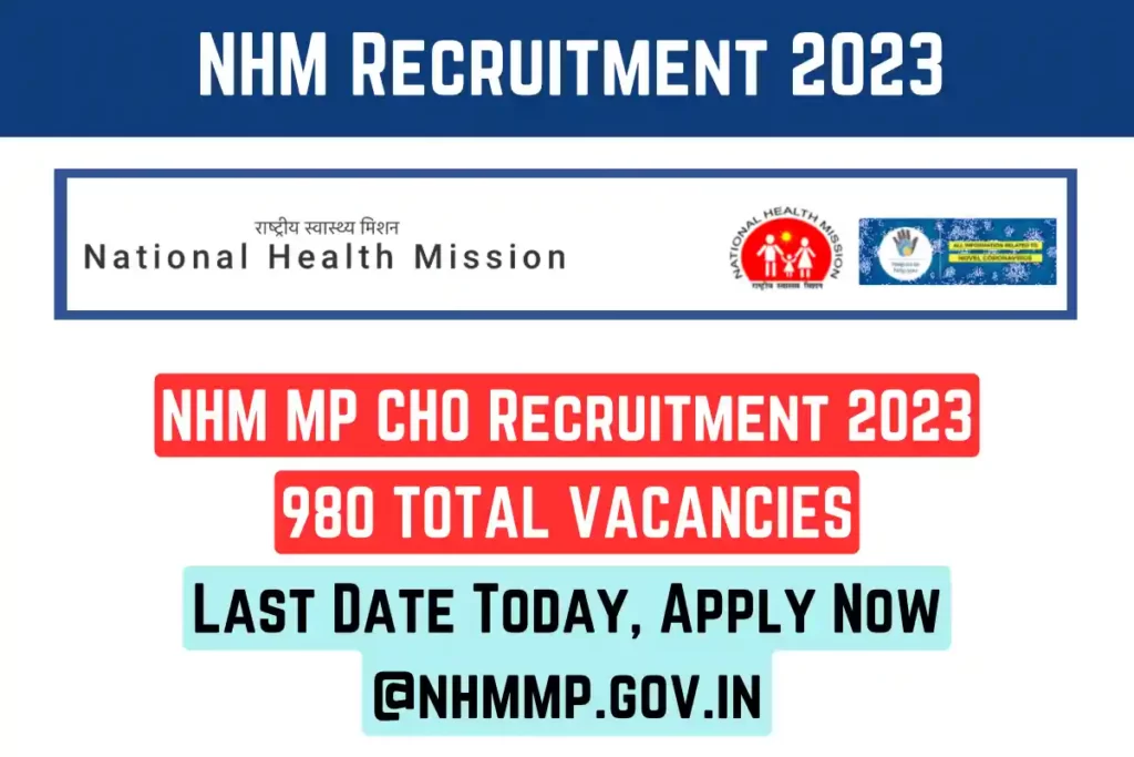 NHM MP CHO Recruitment 2023