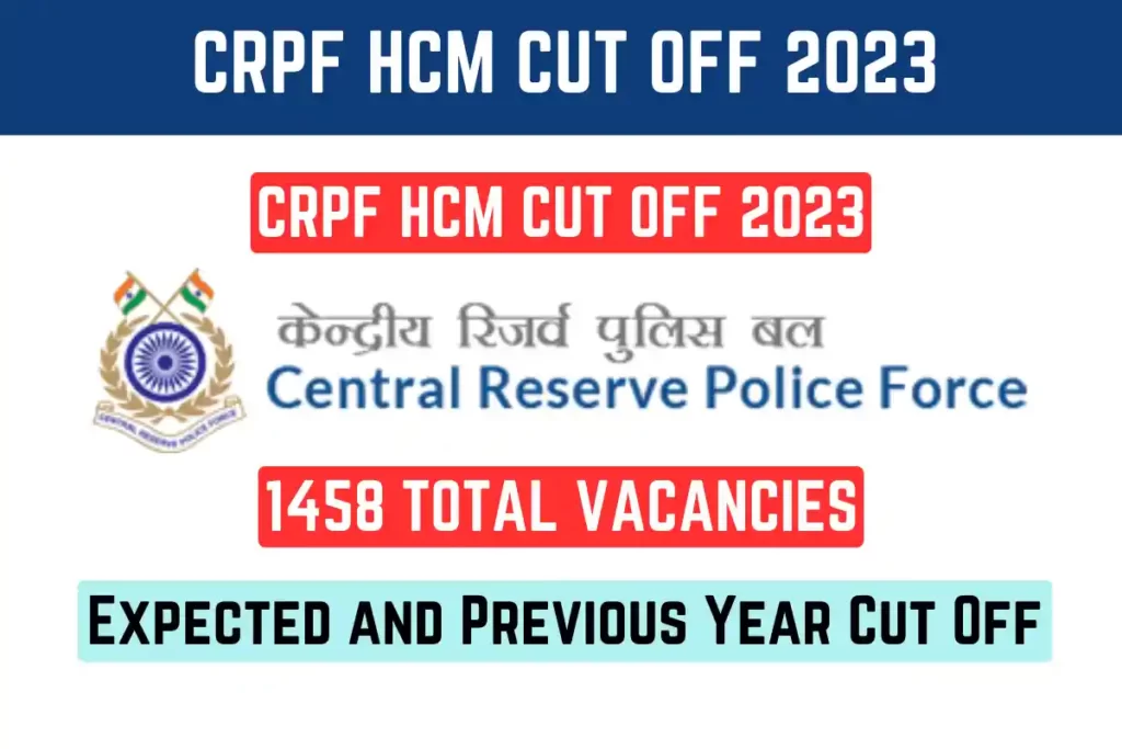 CRPF HCM Cut Off 2023