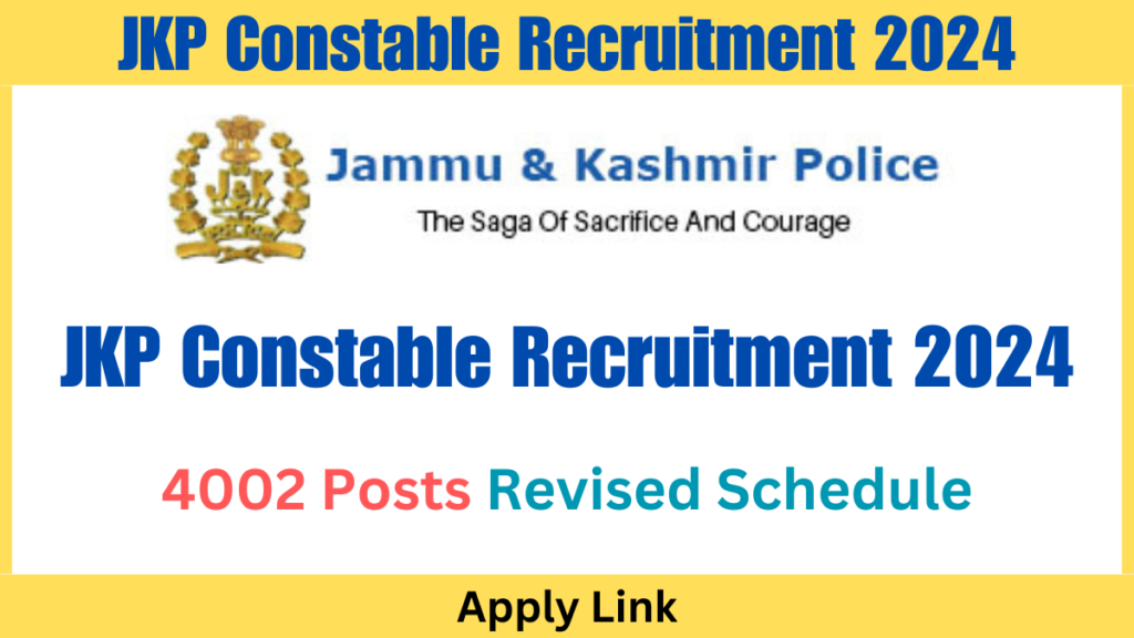 JK Police Constable Recruitment 2024