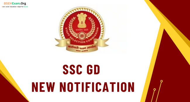 SSC GD New Notification 2024