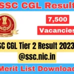 SSC CGL Tier 2 Result 2023