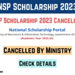 NSP Scholarship 2023