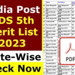 India Post GDS 5th Merit List 2023 PDF