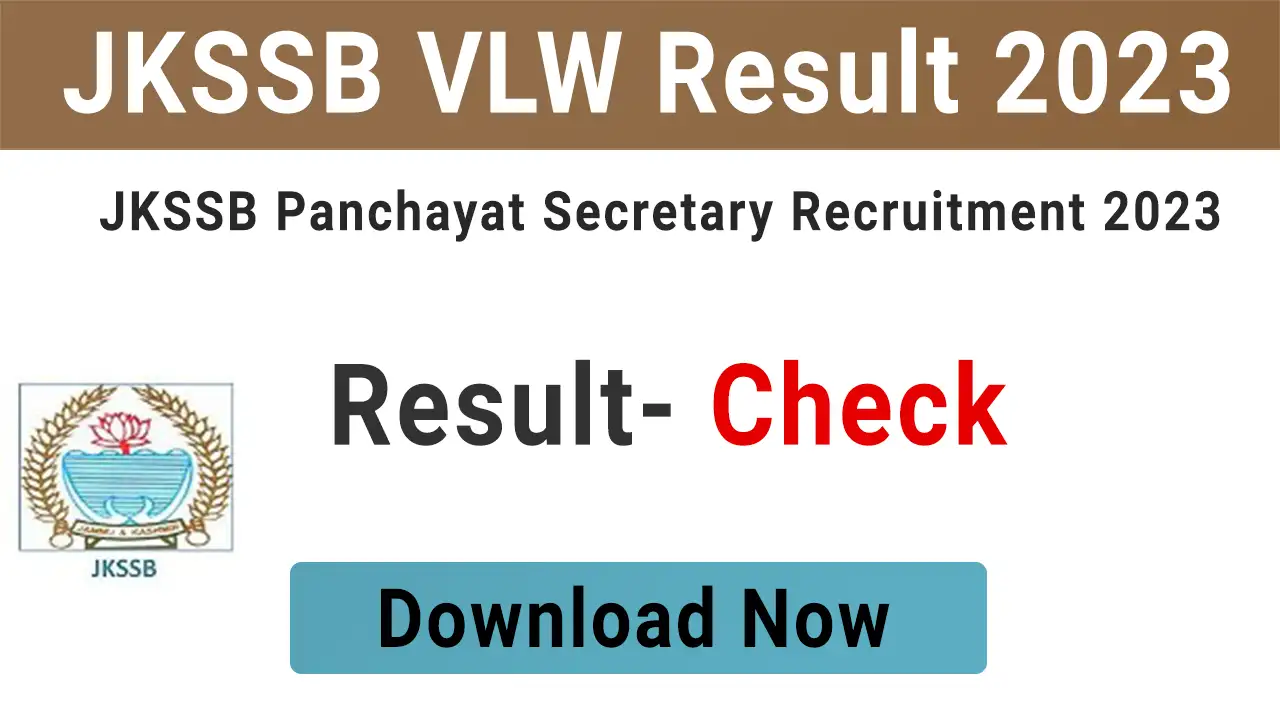 JKSSB VLW Result 2023