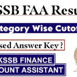 JKSSB FAA Result 2024