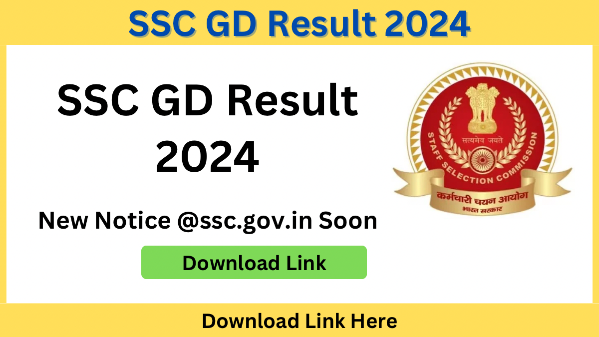 SSC GD Result 2024 Link