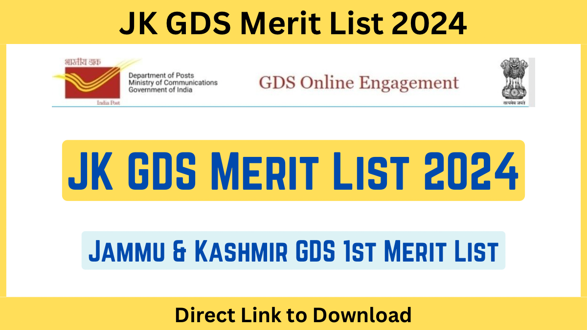 JK GDS Merit List 2024