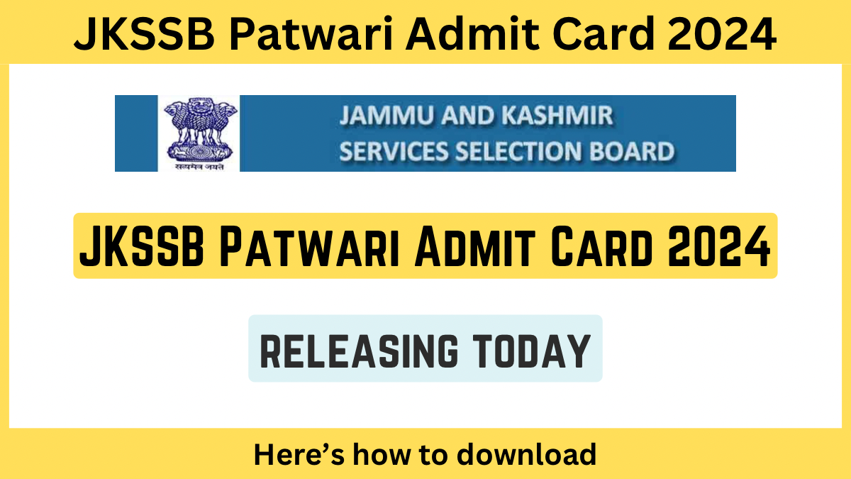 JKSSB Patwari Admit Card 2024