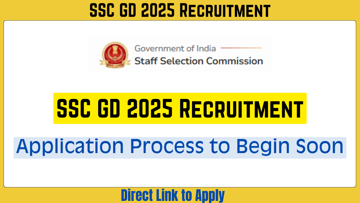 SSC GD 2025 Recruitment