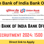 Union Bank of India Local Bank Officer