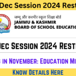 Nov-Dec Session 2024 Restored