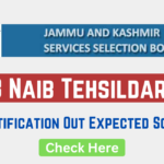 JKSSB Naib Tehsildar Notification 2024