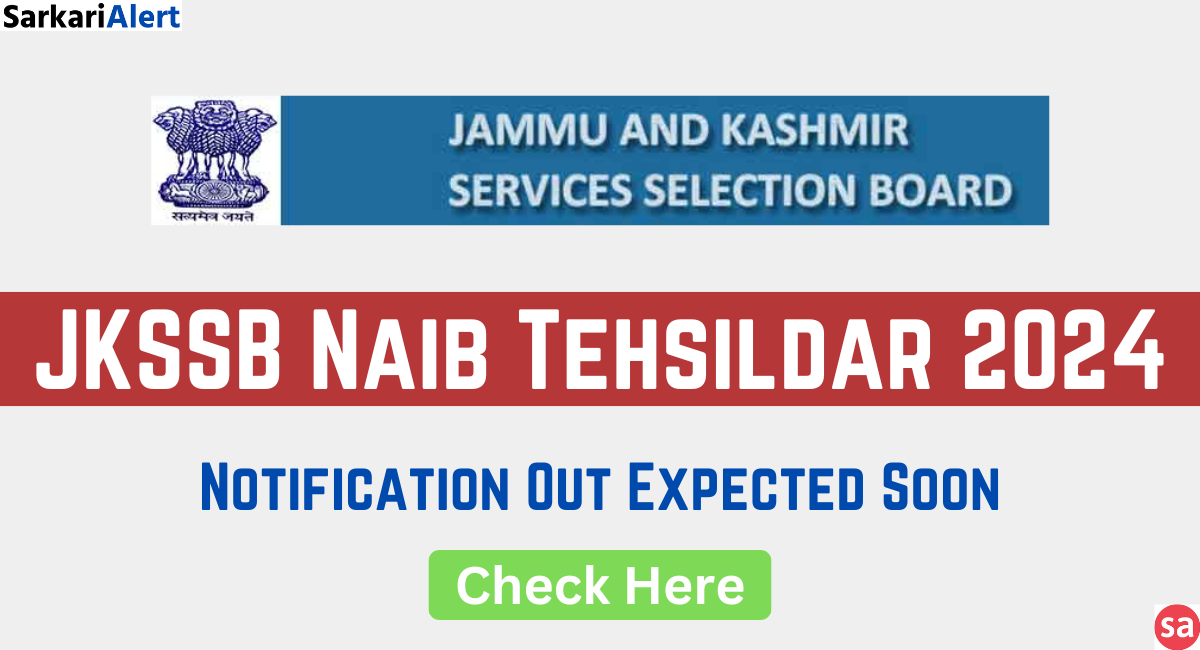 JKSSB Naib Tehsildar Notification 2024