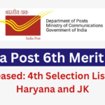 India Post GDS 6th Merit List 2024